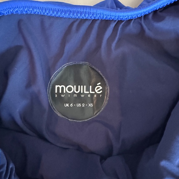 New Mouille Blue One-Shoulder Swimsuit size 2 - Picture 2 of 6